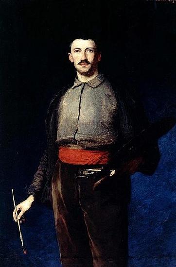 Ludwik de Laveaux Self-portrait with a palette oil painting picture